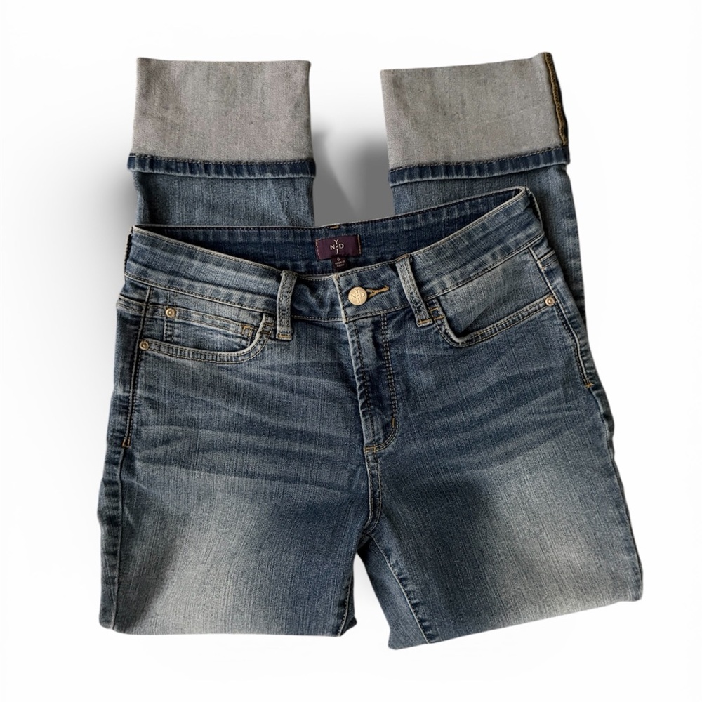 NYDJ Cuffed Ankle Jeans size 6